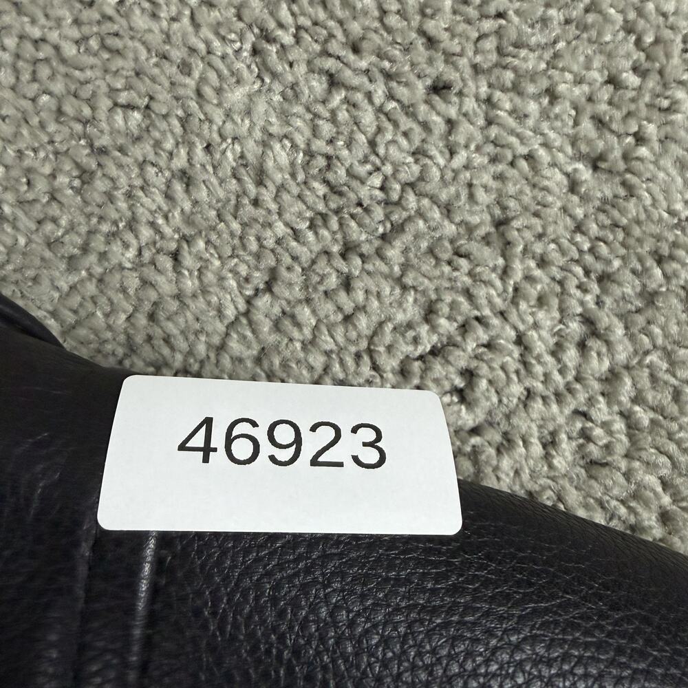 Jim Leather Jacket Womens Large Black Western Bone Bead Biker Motorcycle Zip - Picture 11 of 11